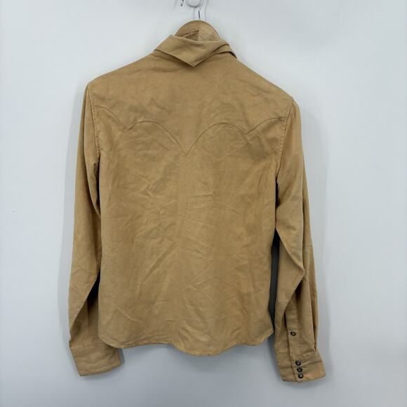 Vintage Panhandle Slim Pearl Snap Shirt Women Medium Western Embroidered Gaucho - Picture 9 of 10